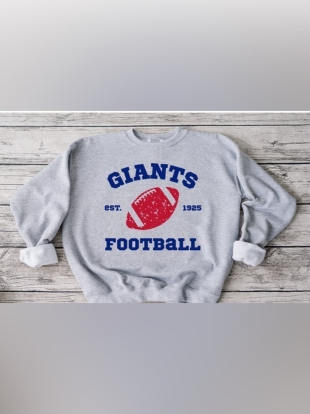 Giants Retro Football Crewneck